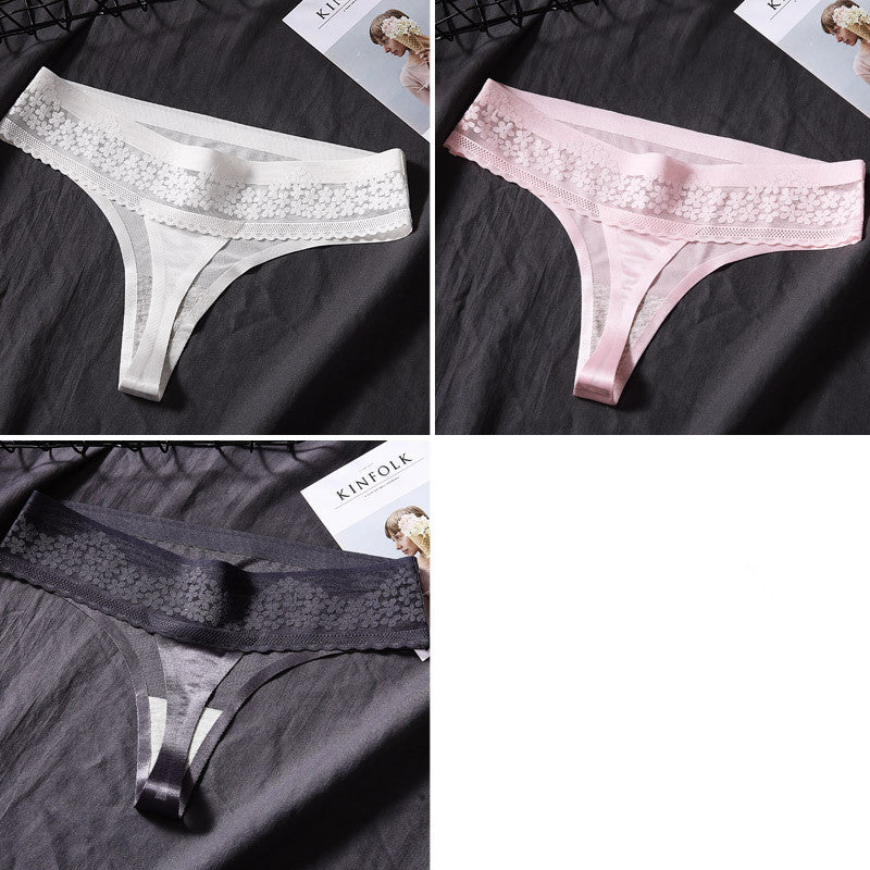 Elegant cotton and silk lingerie briefs
