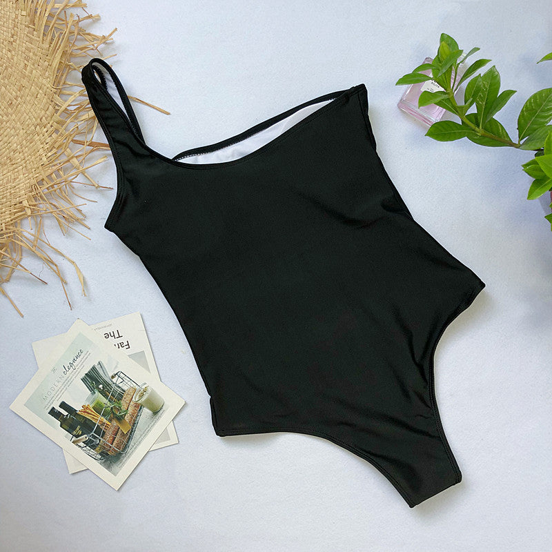Black nylon swimsuits - image 4