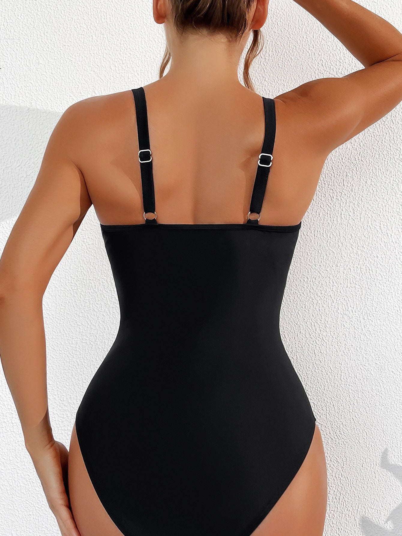 Halter one-piece mesh nylon lingerie bodysuit - product image 2