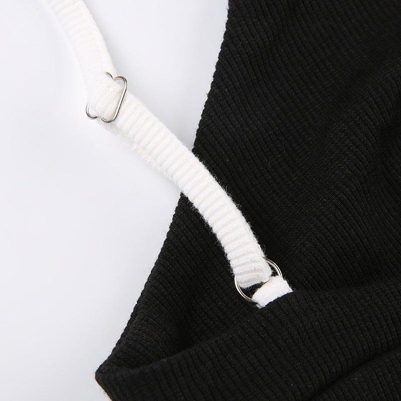 Black embroidered polyester bikini sets - image 3