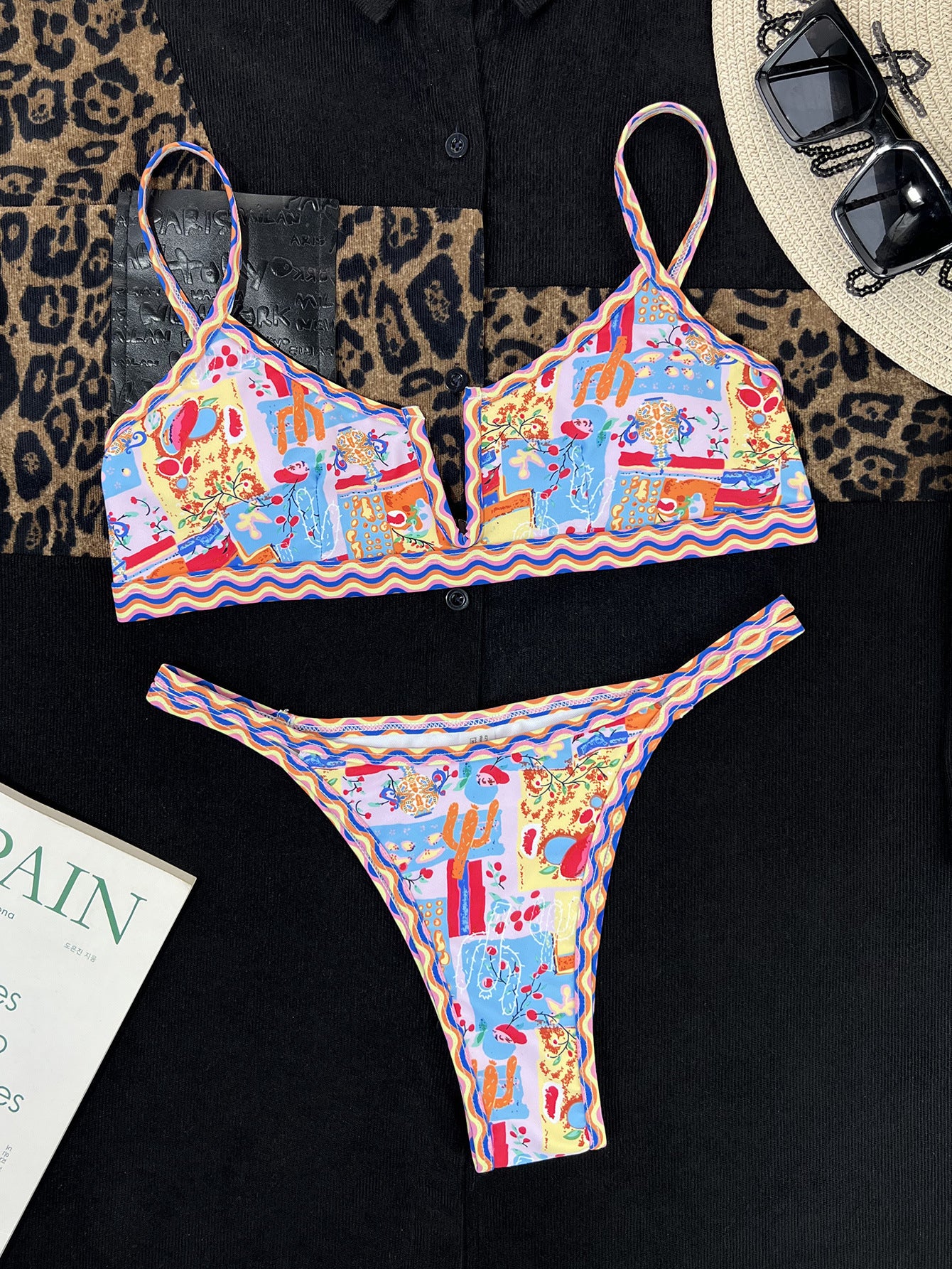 Polyester lingerie bikini set - product image 2