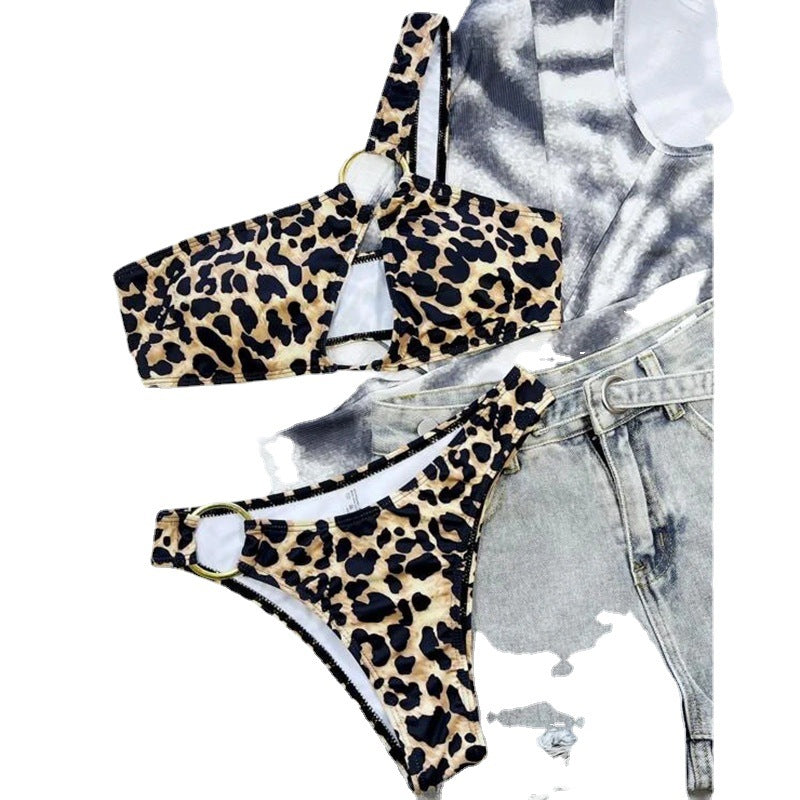 Leopard nylon lingerie bikini set - product image 2