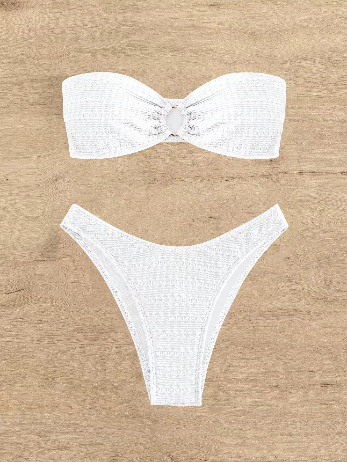 Black polyester lingerie bikini sets - image 5