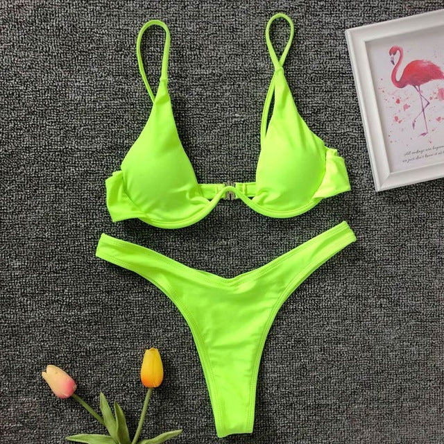 Stylish modern push-up bikini sets
