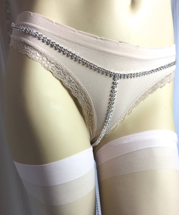 Elegant feminine glitter body chains - image 2