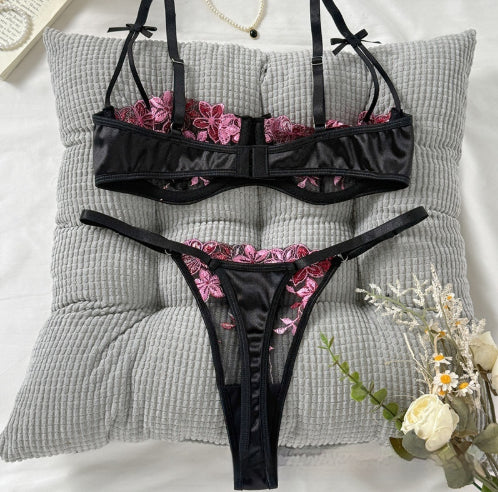 Elegant lace and mesh lingerie sets - image 4