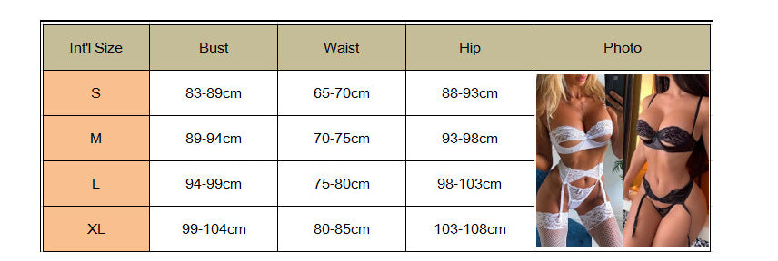 Embroidered lace and spandex lingerie sets - image 4