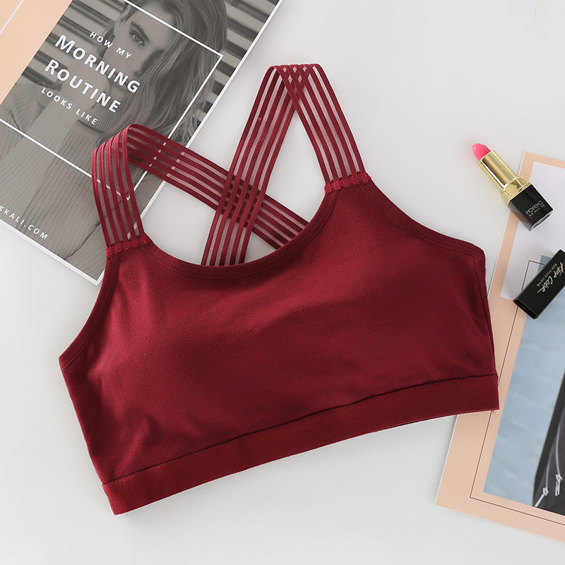 Cotton and spandex bras