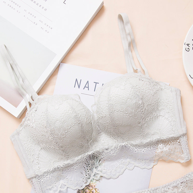 Elegant feminine breathable lace bras
