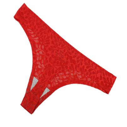 Low-waisted seamless lace and cotton lingerie briefs
