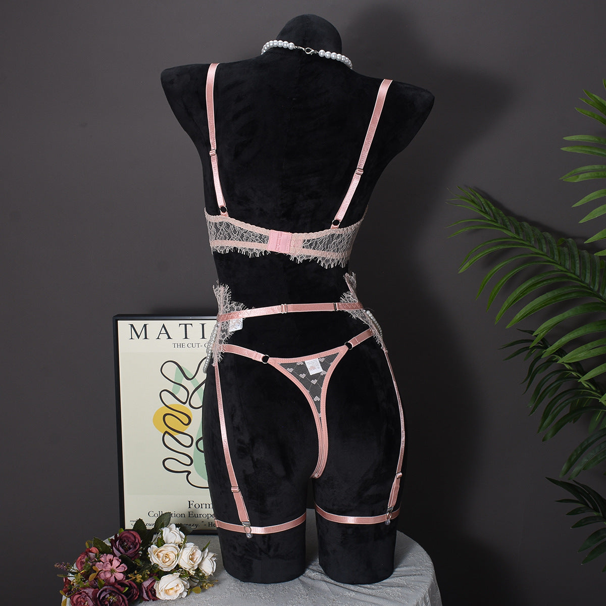 Elegant lace and mesh lingerie sets - image 4