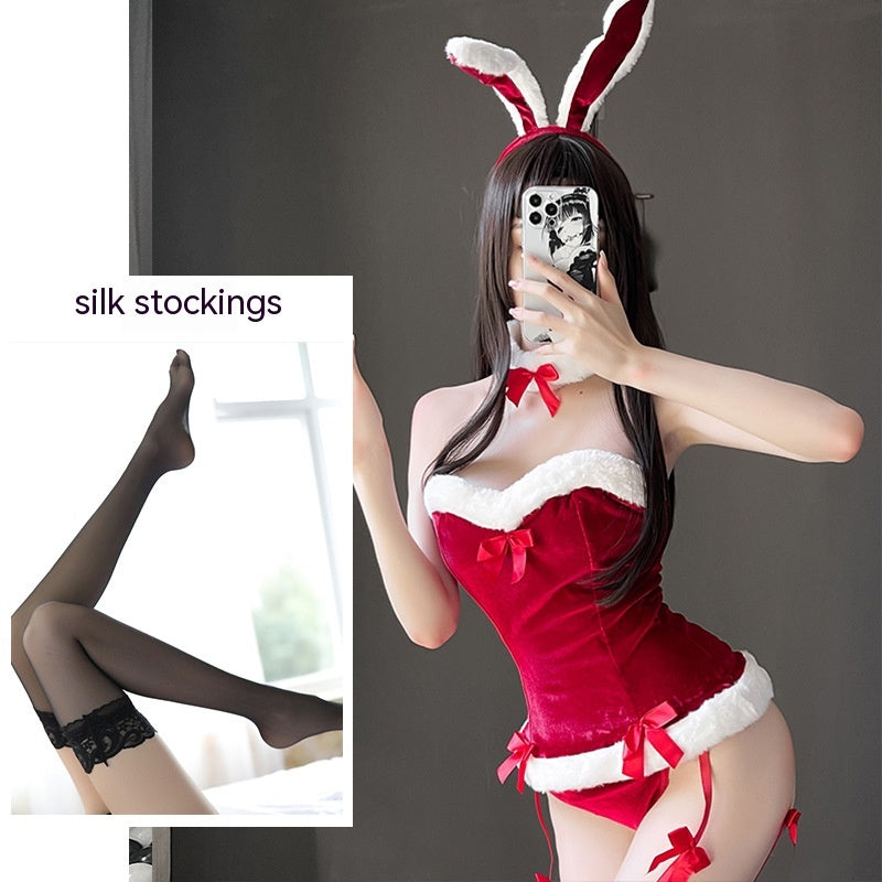 Uniform silk and polyester lingerie skirt sets