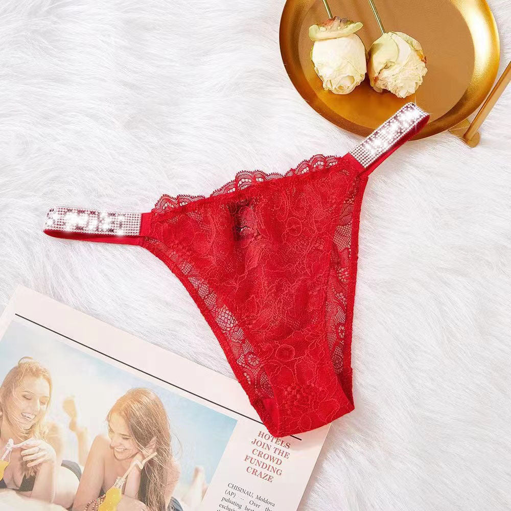 Low-waisted seamless lace lingerie briefs - image 4