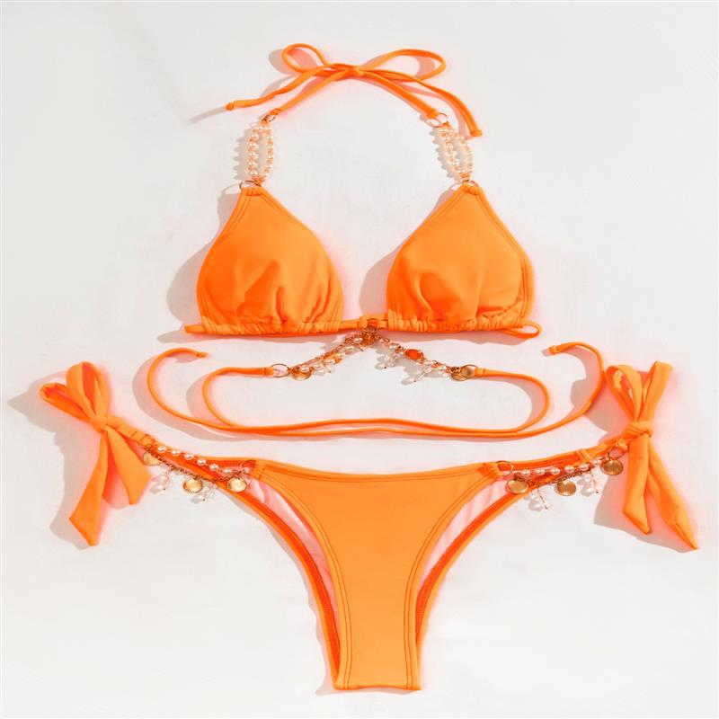 Underwire nylon lingerie bikini sets