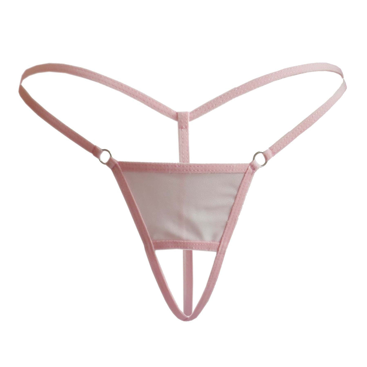 Elegant crotchless spandex lingerie briefs