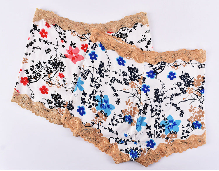 Seamless breathable lace and cotton lingerie briefs - image 3