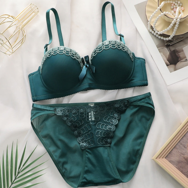 Elegant feminine embroidered lingerie sets