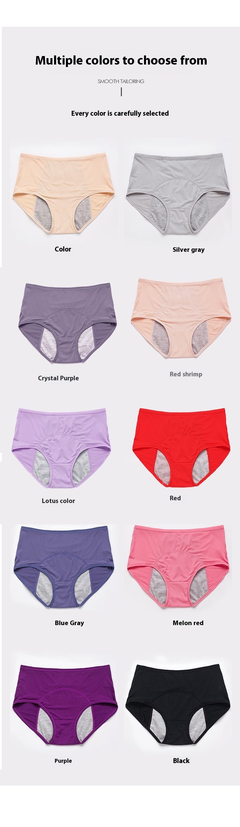 Breathable cotton and nylon lingerie briefs - image 2