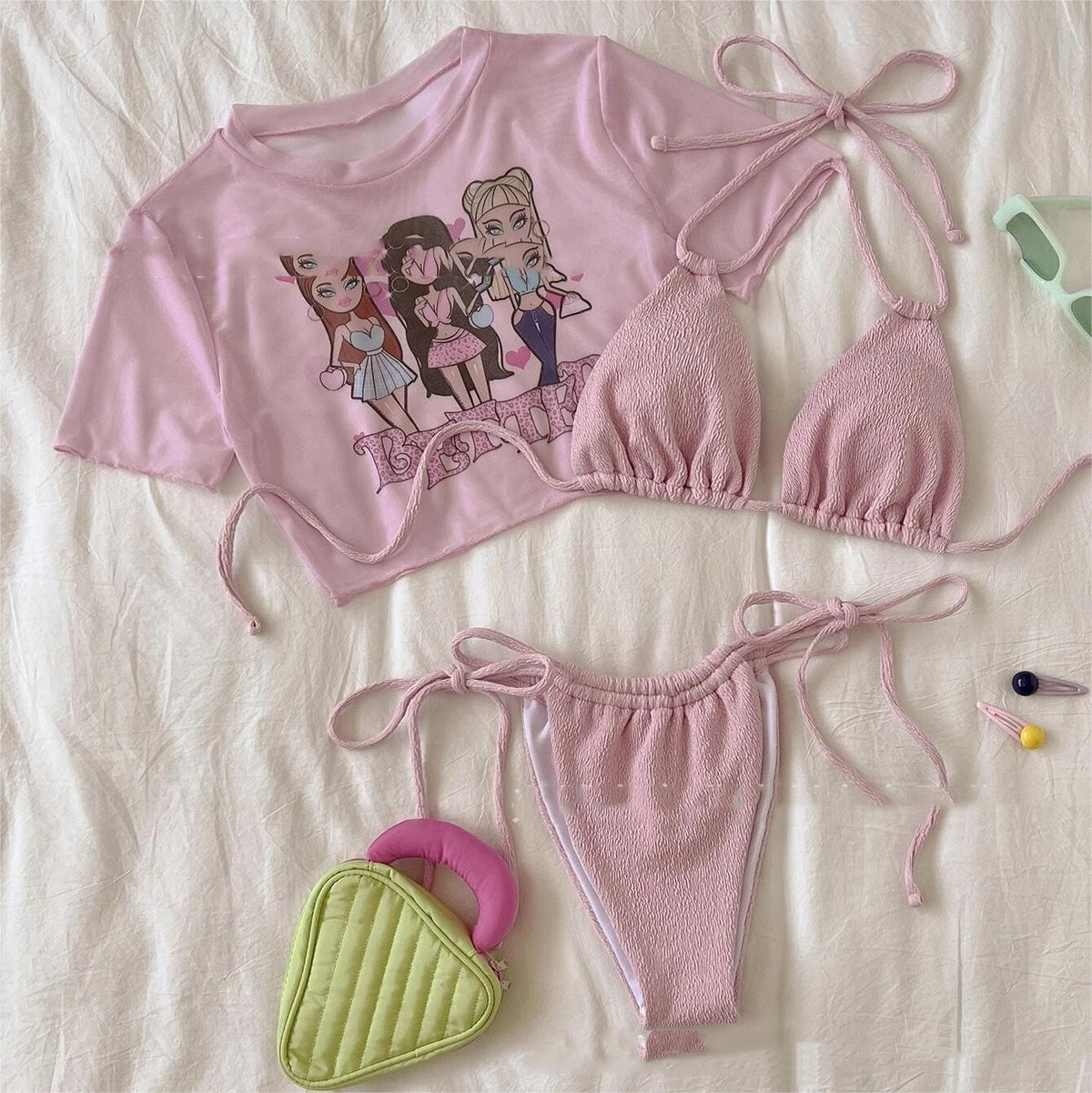 Nylon bikini sets