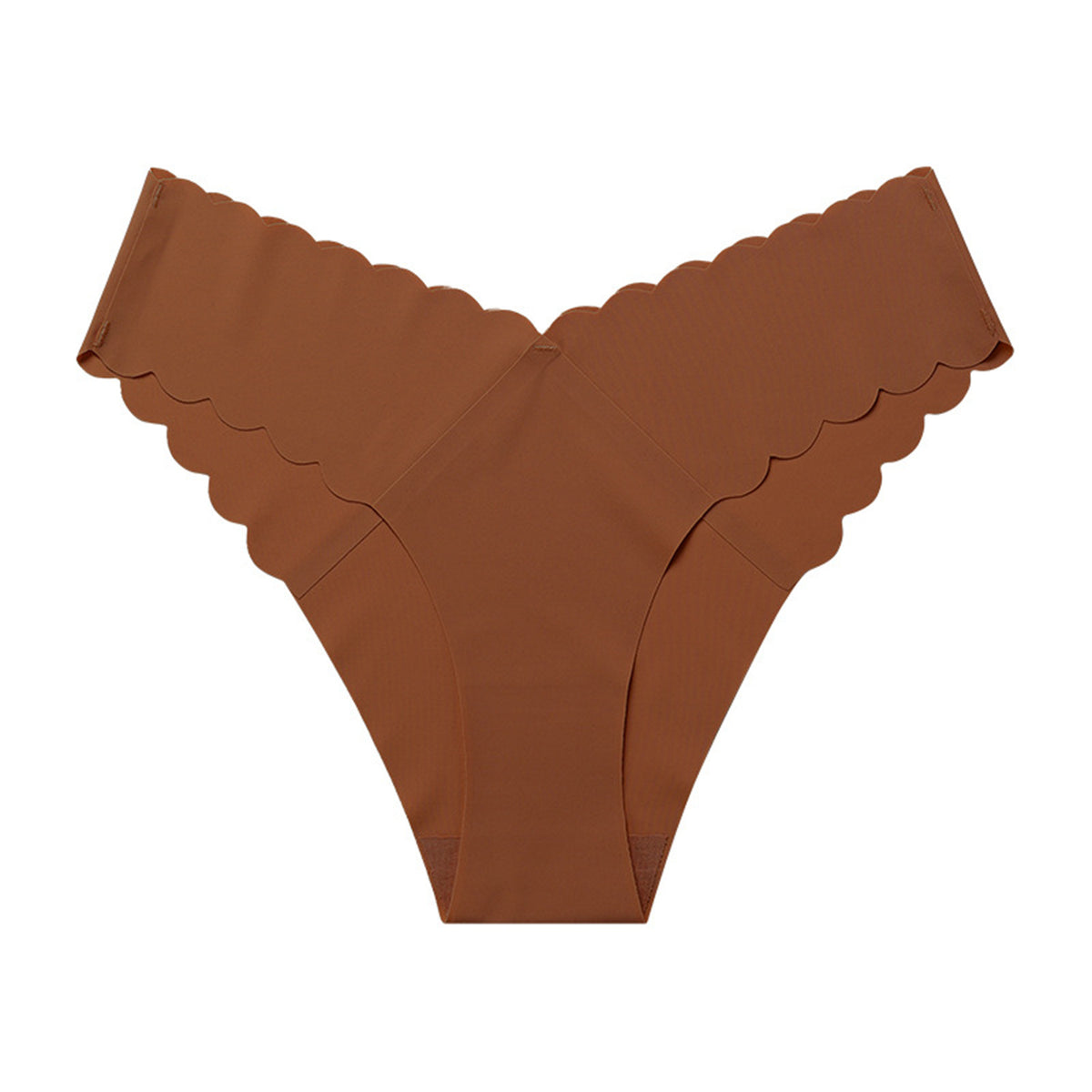 Low-waisted seamless breathable lace lingerie briefs