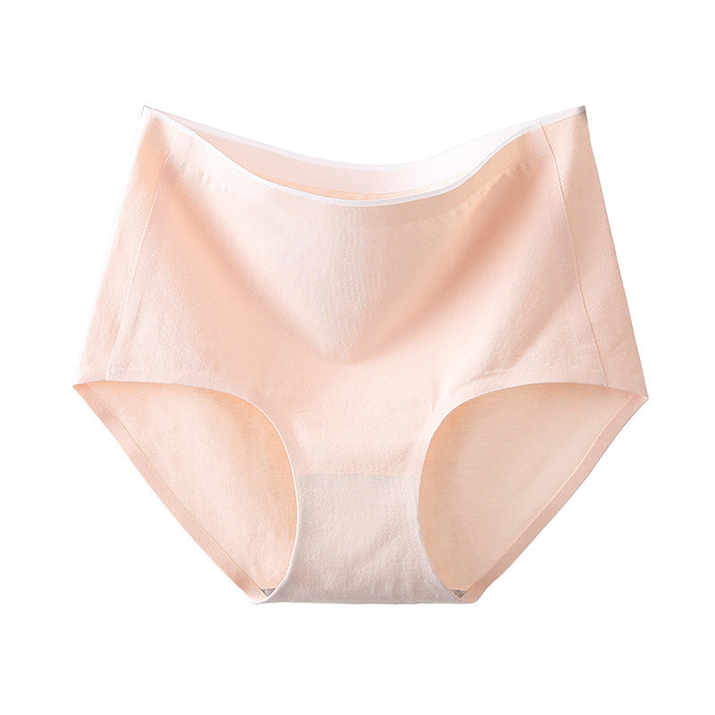 Elegant high-waisted cotton lingerie briefs