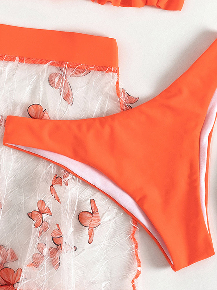Push-up nylon lingerie skirt sets - image 3