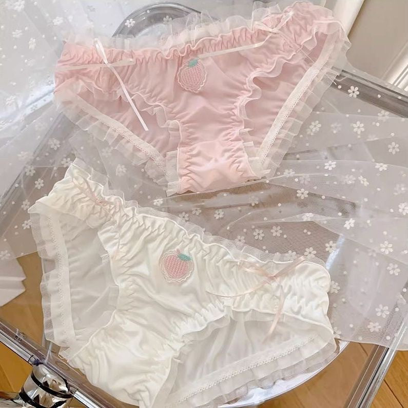 Low-waisted seamless lace lingerie briefs - image 2