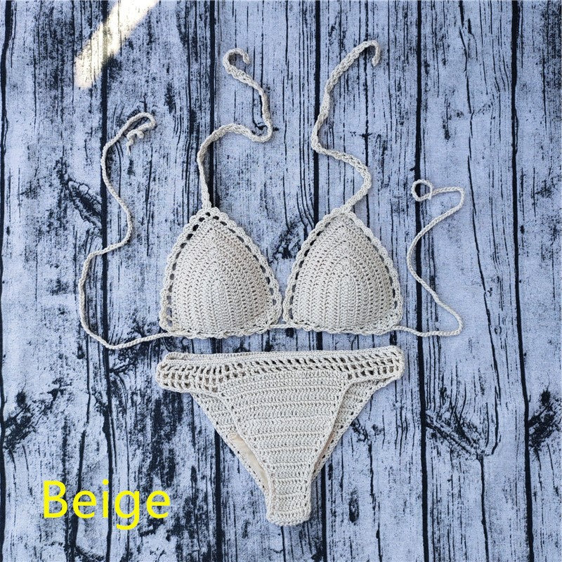 Black push-up backless cotton bikini sets - image 7
