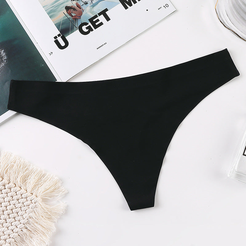 Seamless silk and cotton lingerie briefs