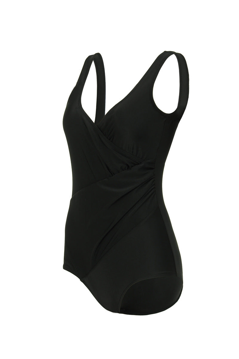 Black one-piece polyester intimate bikini sets - image 8