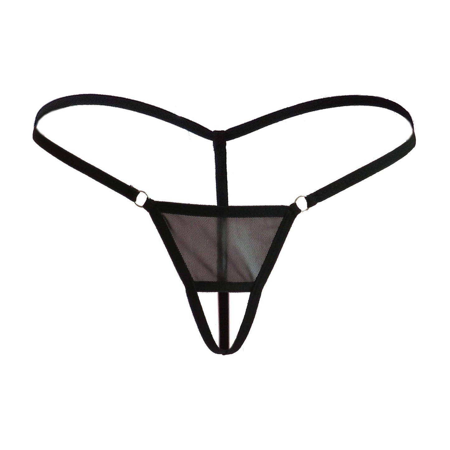 Elegant crotchless spandex lingerie briefs