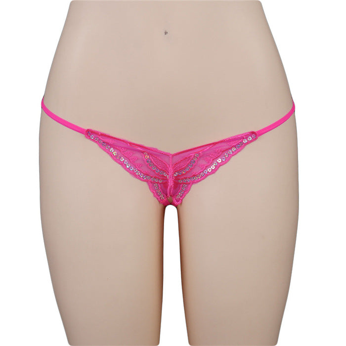 Elegant lace and polyester lingerie briefs - image 2