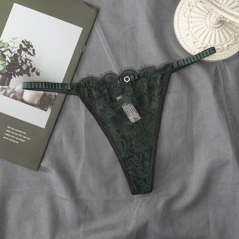 Low-waisted sheer cotton and nylon lingerie briefs