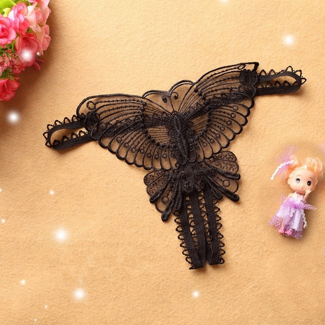 Low-waisted cutout lace and cotton lingerie briefs