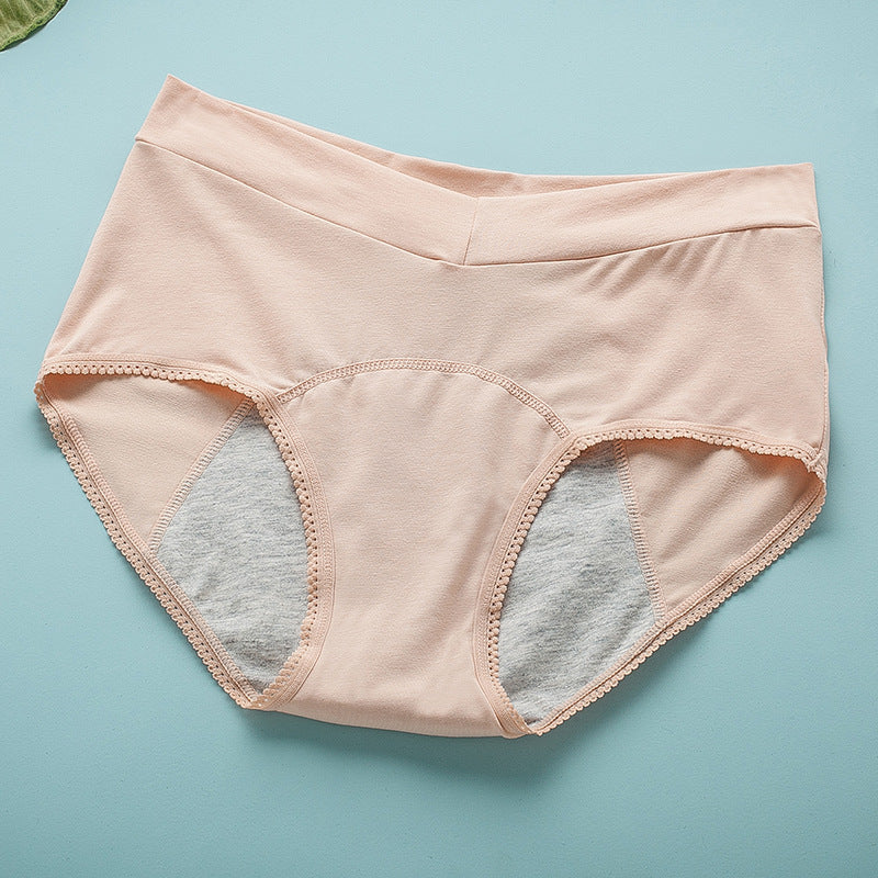 Elegant breathable cotton lingerie briefs