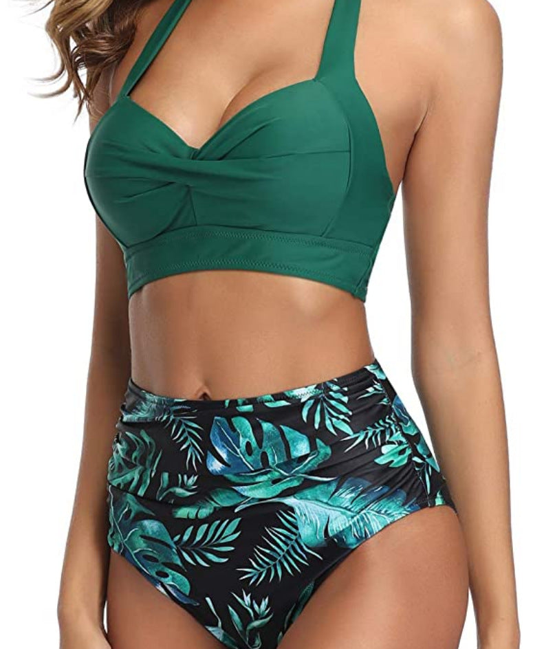 High-waist polyester lingerie bikini sets - image 3