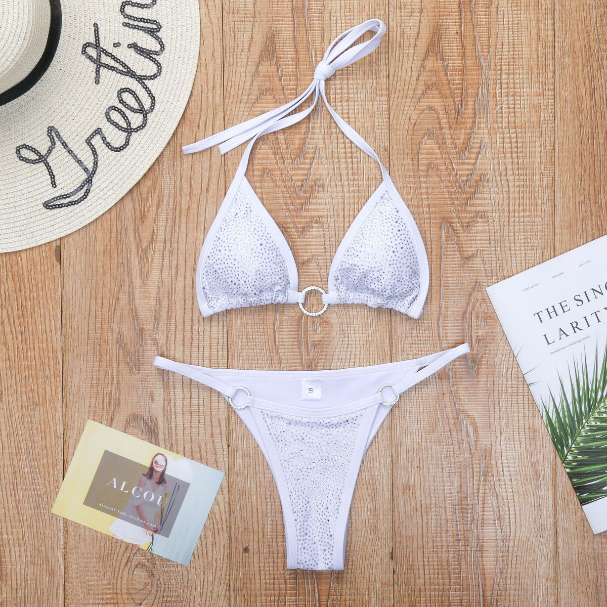 Stylish lace and cotton bikini sets