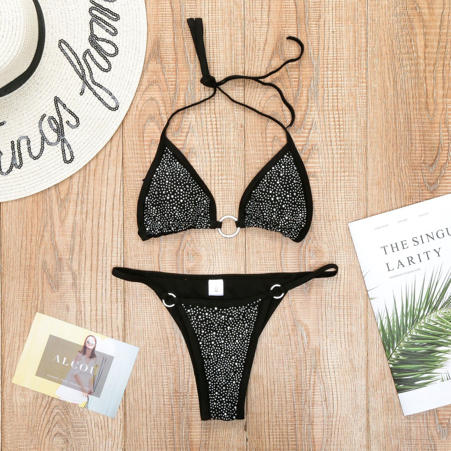 Stylish lace and cotton bikini sets