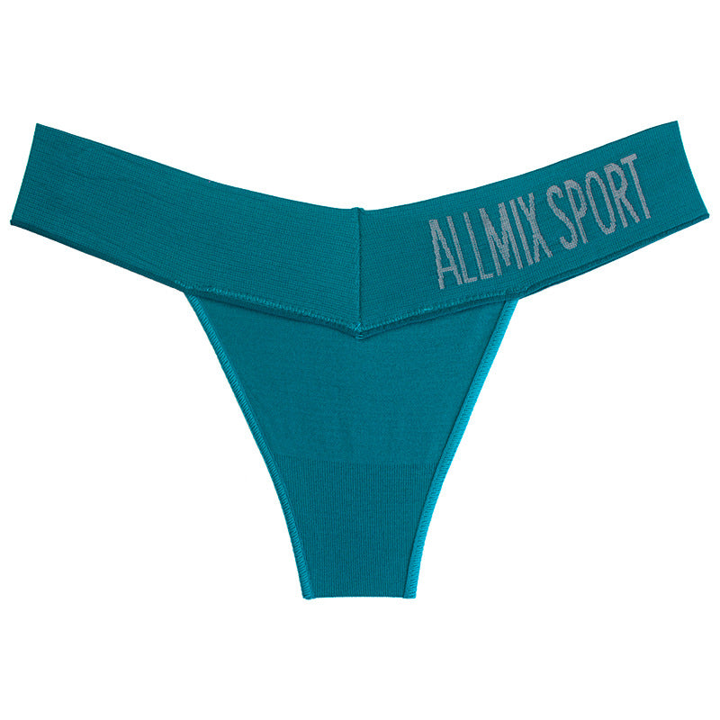 Low-waisted seamless sport cotton lingerie briefs - image 3