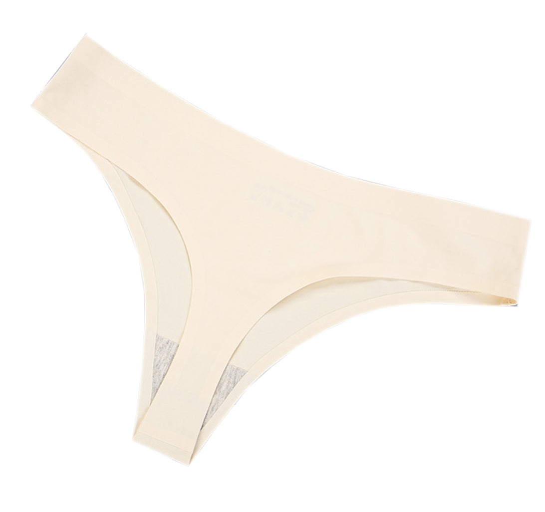 Low-waisted seamless cotton lingerie briefs - image 1