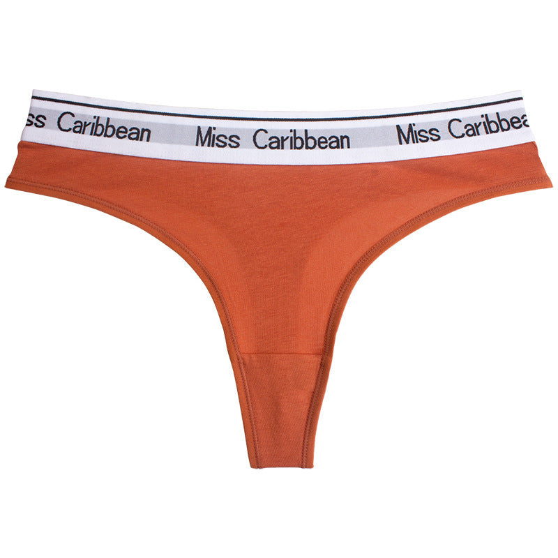 Low-waisted seamless cotton lingerie briefs