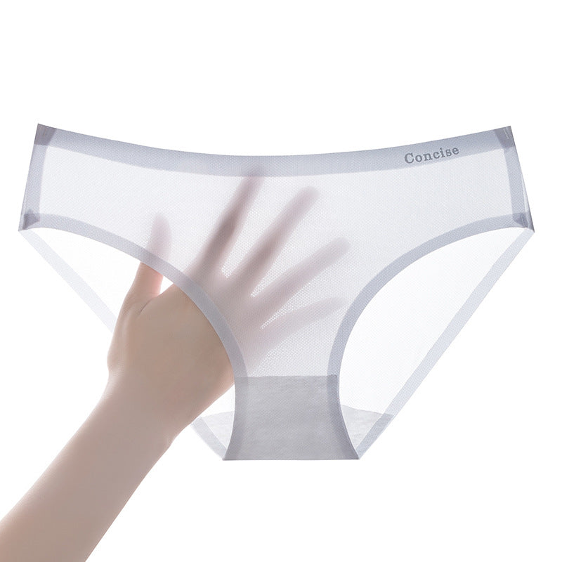 Low-waisted seamless breathable nylon lingerie briefs - image 3