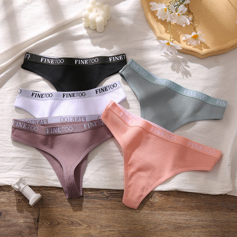 Low-waisted seamless cotton lingerie briefs - image 2