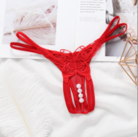 Low-waisted seamless embroidered nylon lingerie briefs - image 2