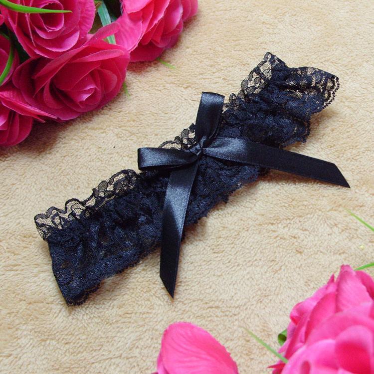 Big bow lace lingerie accessories