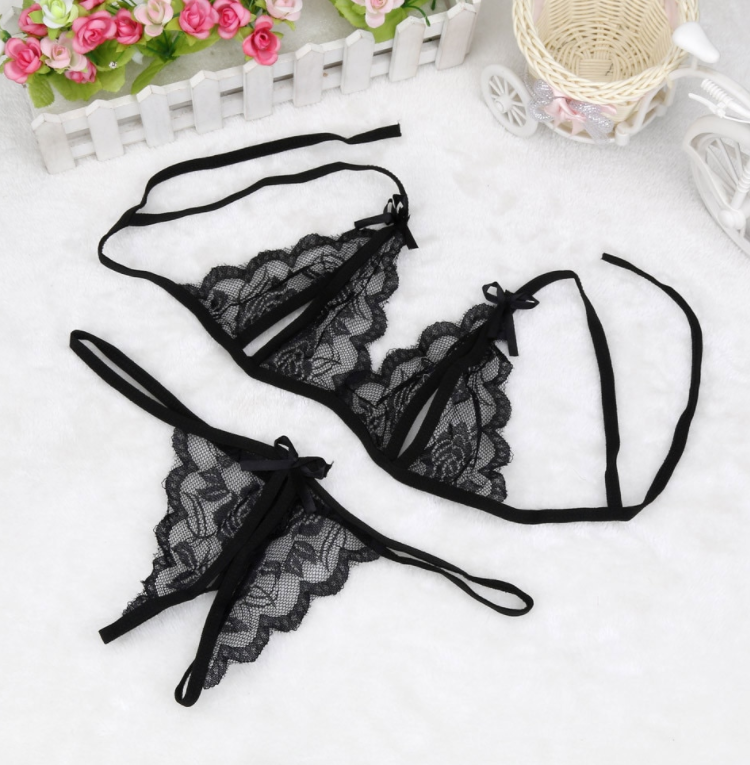 Elegant silk and spandex lingerie briefs - image 2