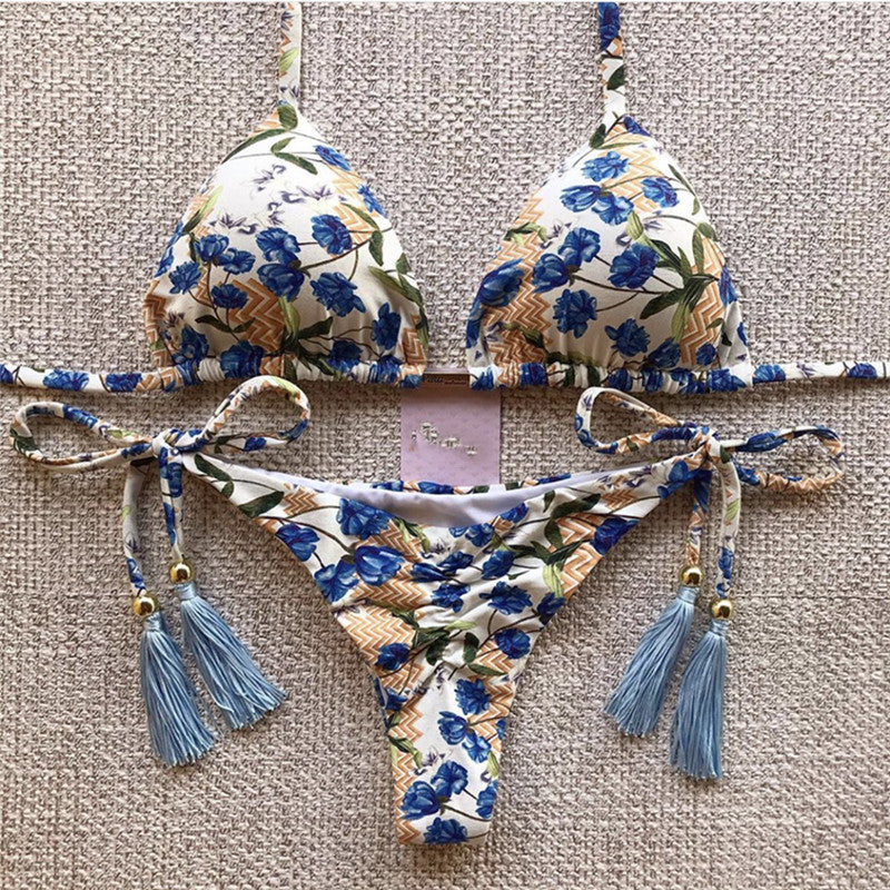 Cotton nylon lingerie bikini sets - image 3
