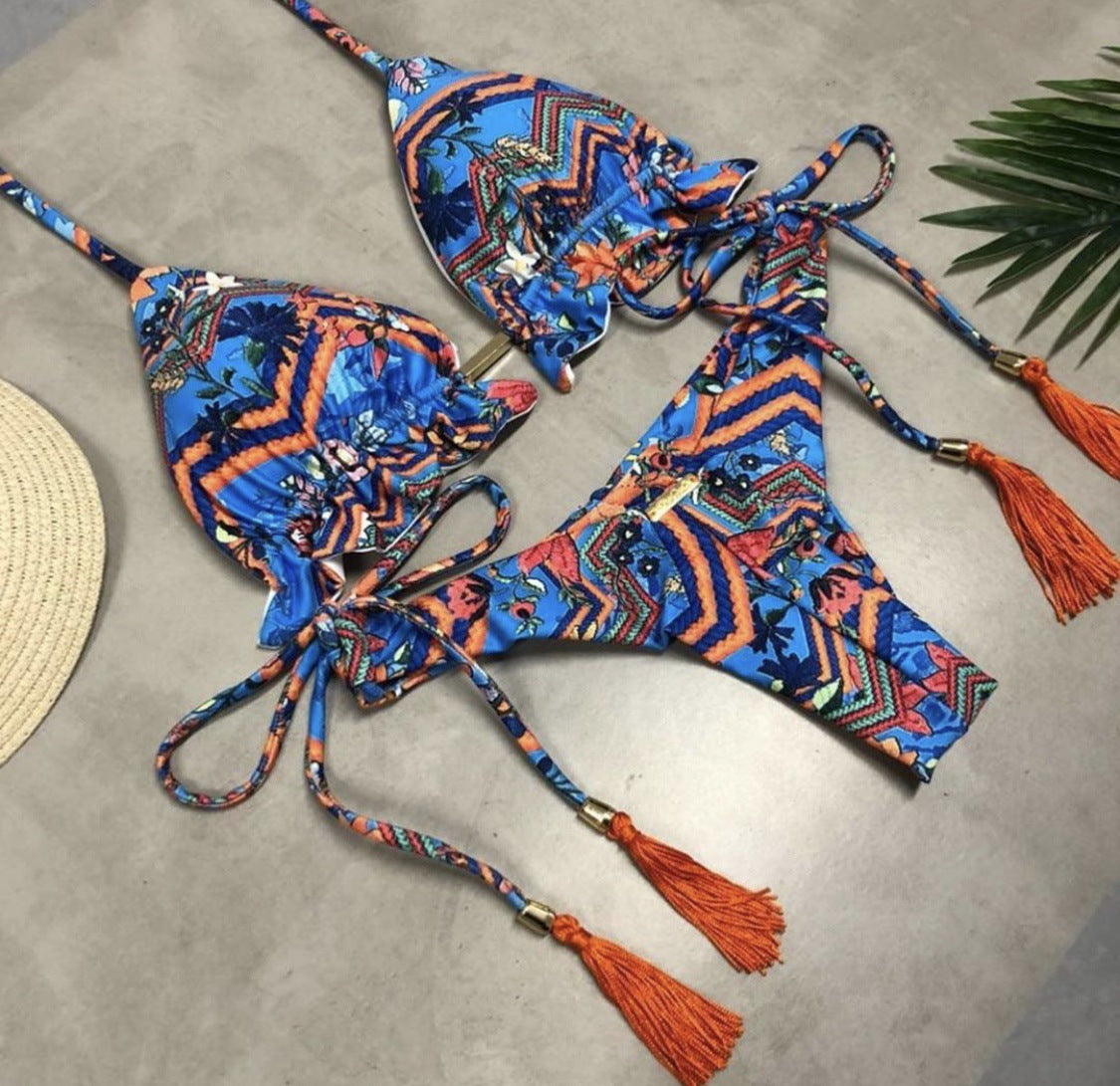 Cotton nylon lingerie bikini sets - image 6