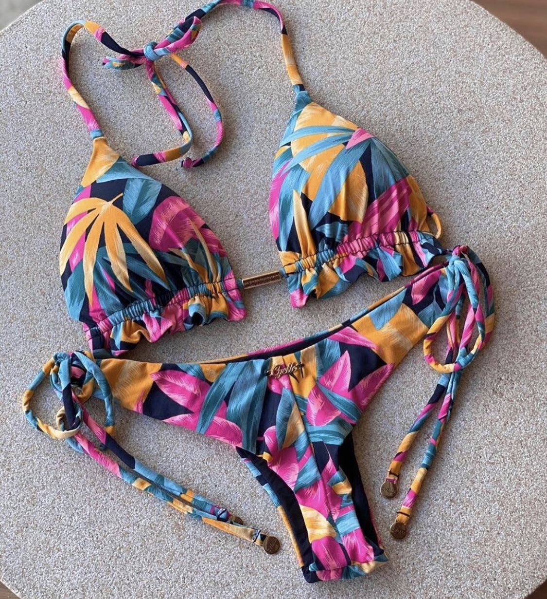 Cotton nylon lingerie bikini sets - image 7