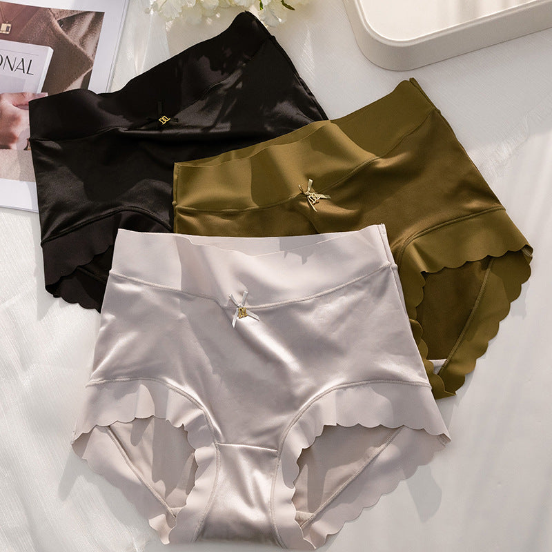 Elegant satin and polyester lingerie briefs - image 4